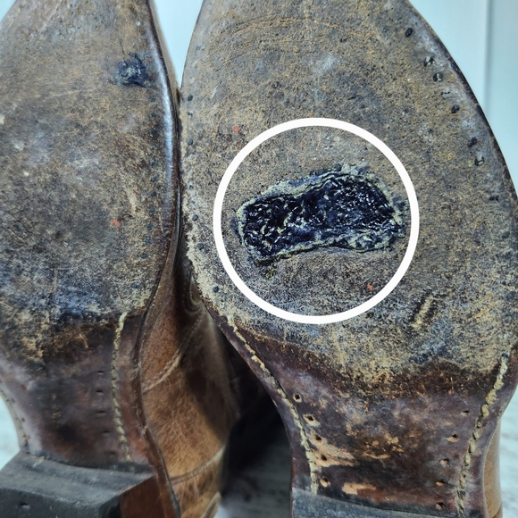 Boulet Canada Western Cowgirl Boot Brown Leather Snip Toe | Women's Size 8.5 - Picture 13 of 15